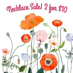 Necklaces sale! 2 for $10!